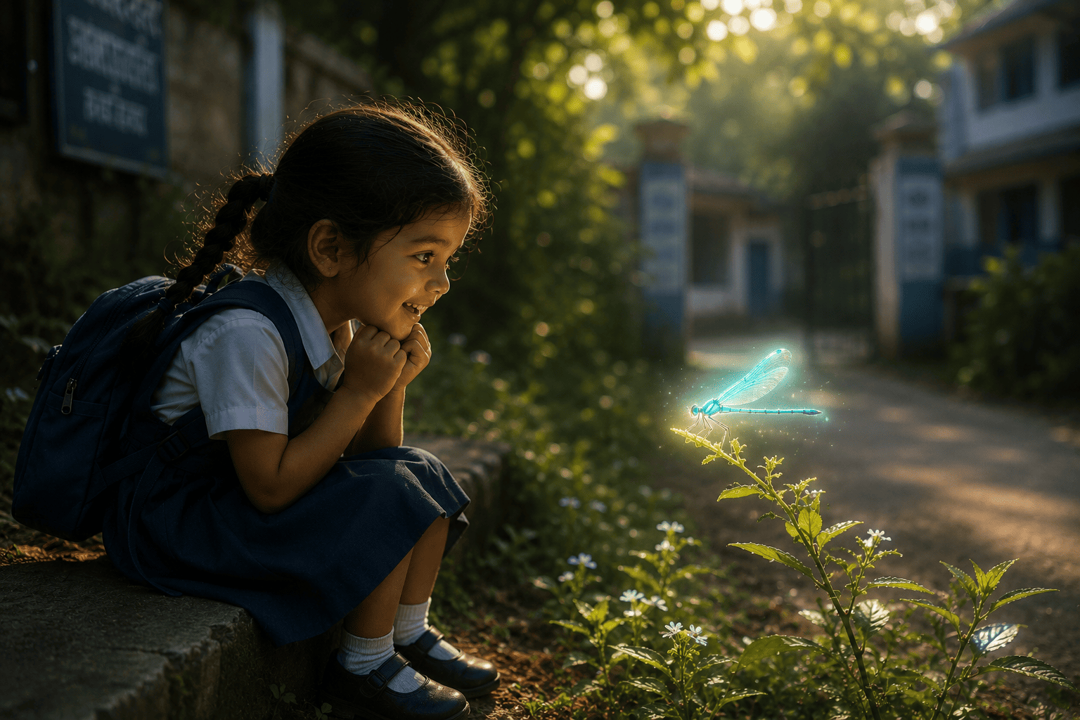 The tiny companion that transformed a nervous first school day